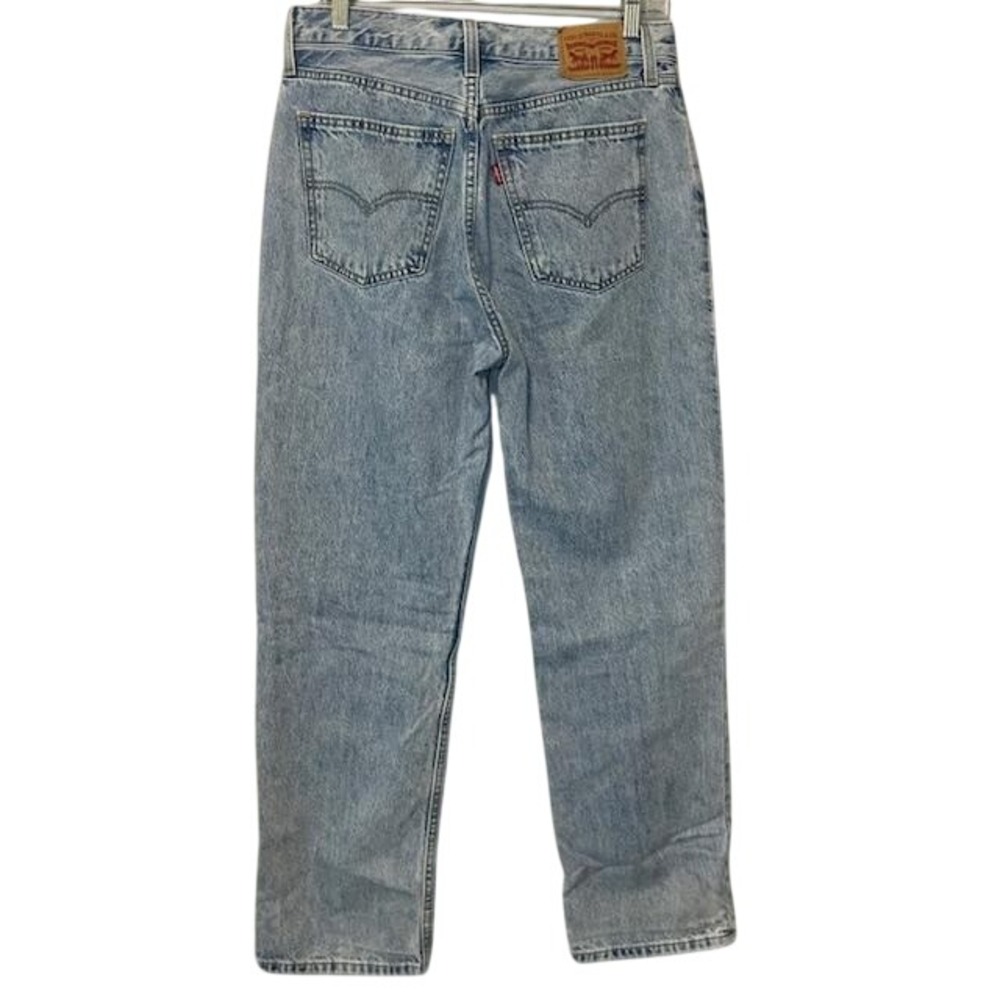 Levis Low Pro Straight Jeans Light Wash Denim Size 28 Womens 30x30 - Picture 2 of 11